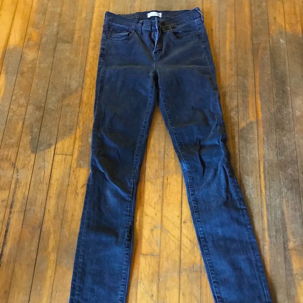 Madewell Womens Size 29 Alley Straight Leg Mid-Rise Denim Gray Jeans